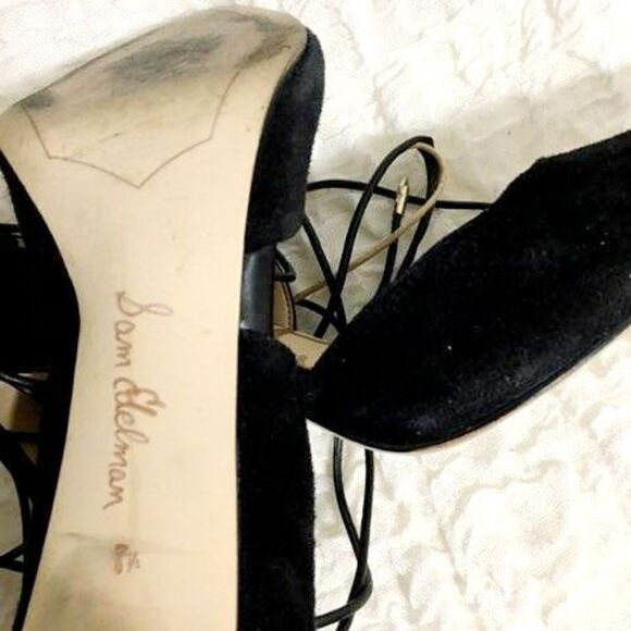Sam Eldeman Helaine Lace Up Heels Size  8.5 - Picture 6 of 9
